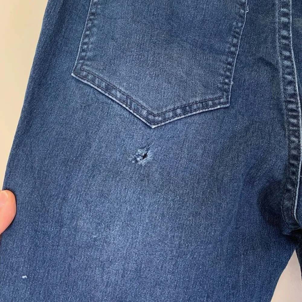 Newbury Kustom Jeans Women’s Medium Blue Medium Wash Pull On Distressed